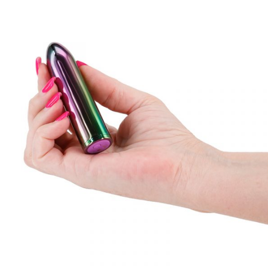 Chrome Petite Bullet – sleek silver mini vibrator