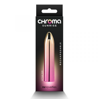NS Novelties Chroma Sunrise Medium – slim chrome vibrator