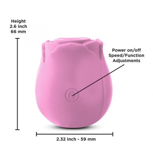 Rechargeable rose vibrator – compact, elegant, and discreet