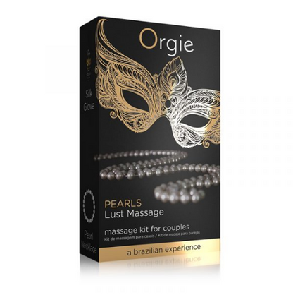 Orgie – Pearl Lust Massage Kit with Silk Glove Gel & Necklace (30 mL)