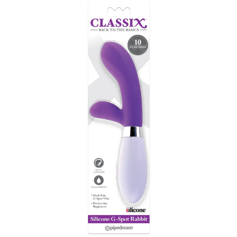 Pipedream Silicone G-Spot Rabbit – Dual Vibrator with Clitoral & G-Spot Stimulation
