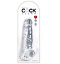 King Cock Clear 8″ Cock With Balls