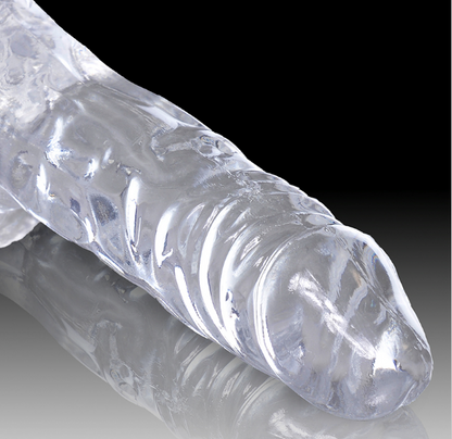 King Cock Clear 4″ Cock With Balls