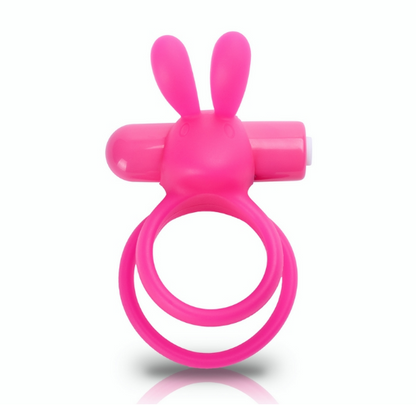 Charged Ohare XL – Rechargeable Rabbit Ring with dual rings and flexible vibrating bunny ears