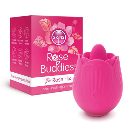 Skins Rose Buddies The Rose Flix Clitoral Finger Vibrator