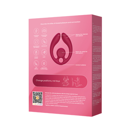 SVibe Snail GIZI Duo Couples Stimulator - Burgundy