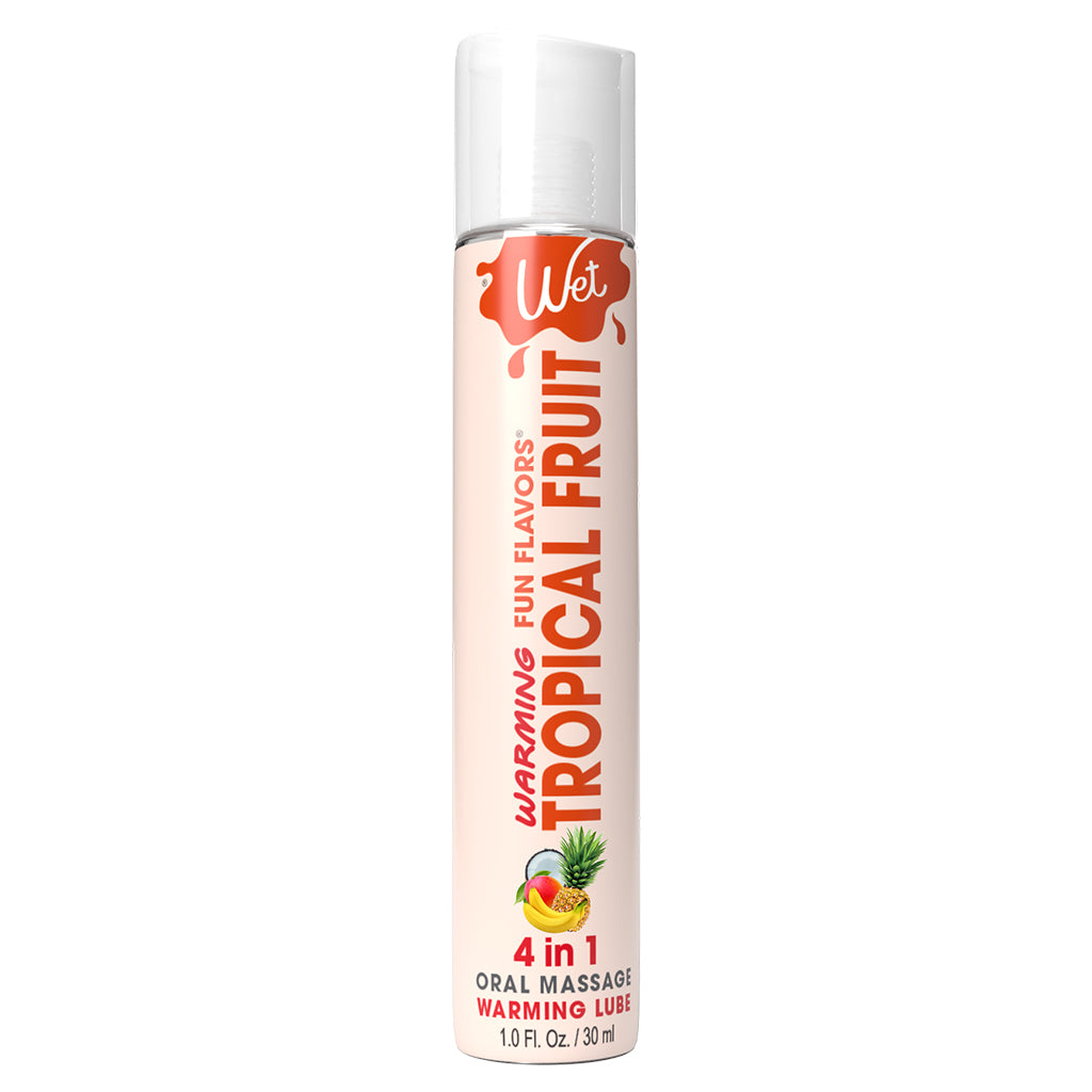 Wet Fun Flavors 4-in-1 Tropical Fruit Warming Lubricant - 1oz / 4oz