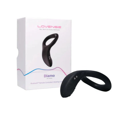 Lovense Diamo app-controlled vibrating cock ring made from body-safe silicone