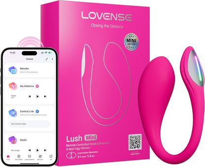 LOVENSE LUSH MINI REMOTE CONTOL VIBRATOR - PINK