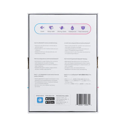 Lovense Hush 2 (1.75 inch) App-Controlled Vibrating Butt Plug