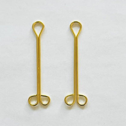 Minimalist Gold Nipple Clamps - Elegant Stainless Steel Pressure