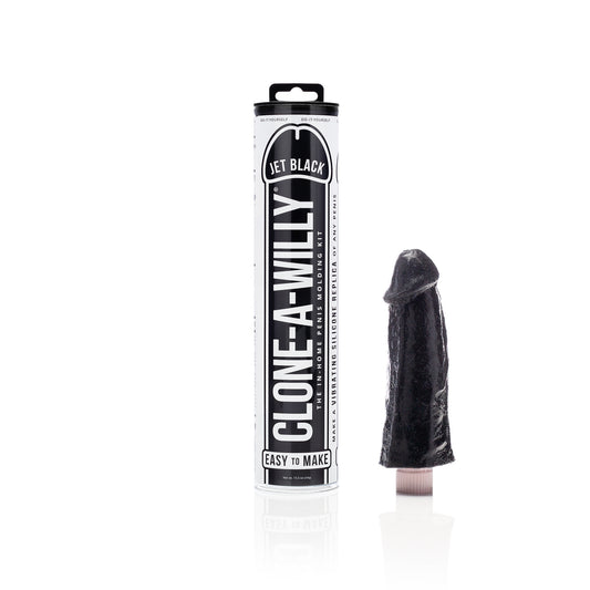 Empire Labs Clone-A-Willy Jet Black Kit with molding materials and vibrator