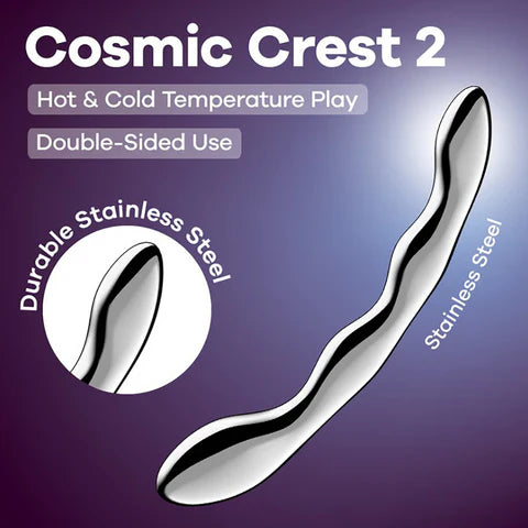 Satisfyer Cosmic Crest 2 – Stainless Steel Wave Dildo for G-Spot Pleasure