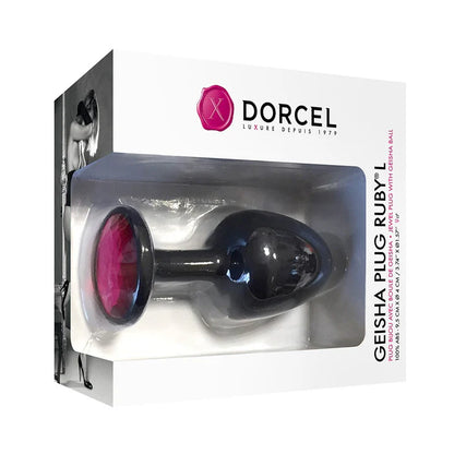 Dorcel Geisha Plug Ruby with crystal base and smooth ABS body
