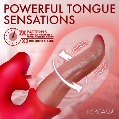 Lusty Licker Clitoral Kissing & Rotating Tongue Vibrator
