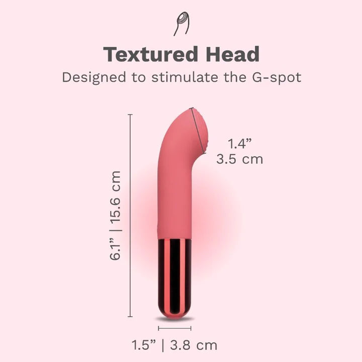 Le Wand Mini Vibe G-Love textured G-spot vibrator with silicone body
