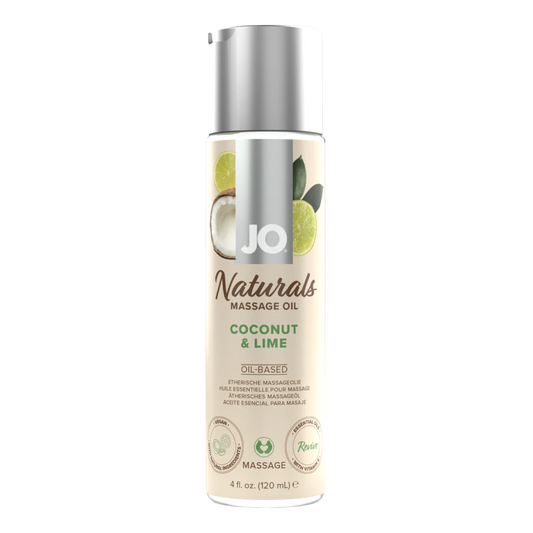 System JO Naturals Coconut & Lime Massage Oil – 4 oz