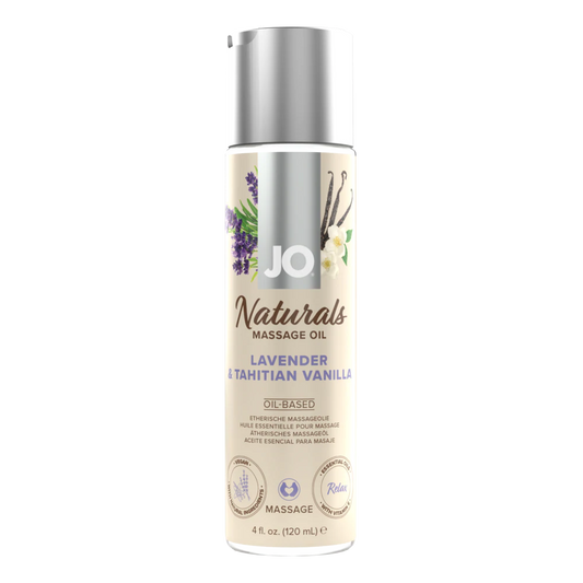 System JO Naturals Massage Oil Lavender Tahitian Vanilla - 4 oz