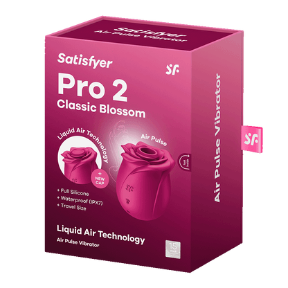 Satisfyer Pro 2 Classic Blossom – rose-style clitoral air pulse vibrator