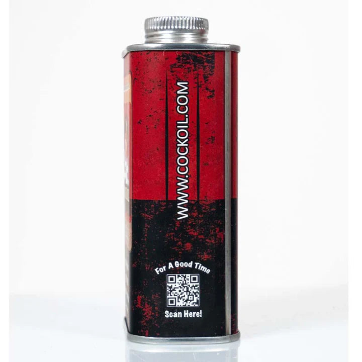 Cock Oil water-based lubricant 9 oz metal can with inner plastic liner