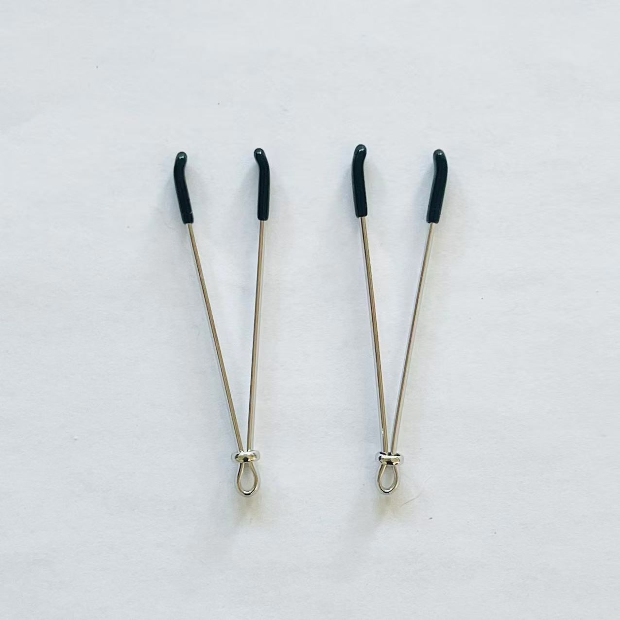 Minimalist Spring Nipple Clips – Stainless Steel Design with Optional Bells