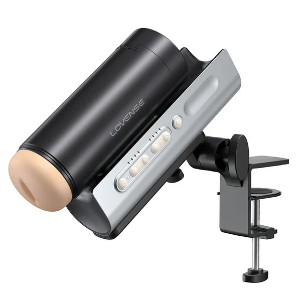 Lovense Solace Pro app-controlled automatic thrusting stroker with adjustable mount and textured sleeve