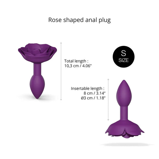 Love to Love Open Roses Silicone Butt Plug