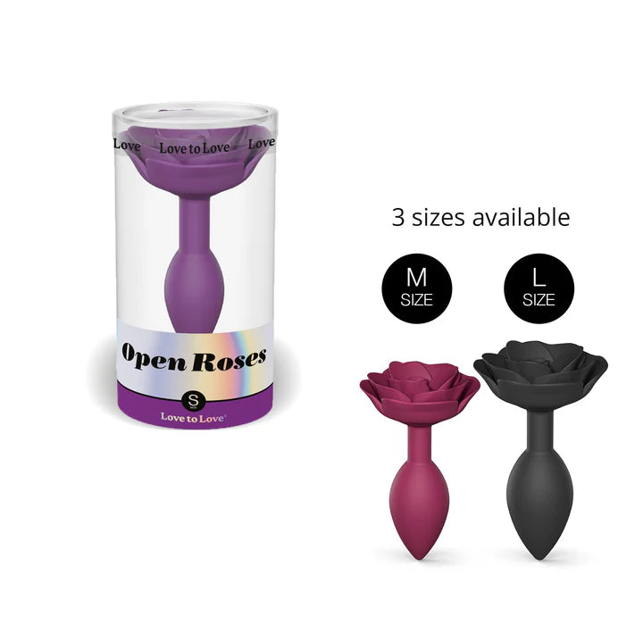 Love to Love Open Roses Silicone Butt Plug