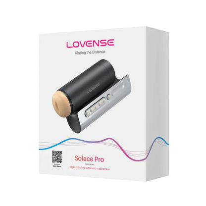 Lovense Solace Pro app-controlled automatic thrusting stroker with adjustable mount and textured sleeve