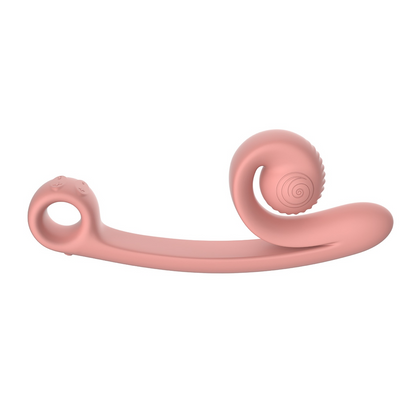 SVibe Snail CURVE Dual-Stimulation Vibrator -  Peachy Pink