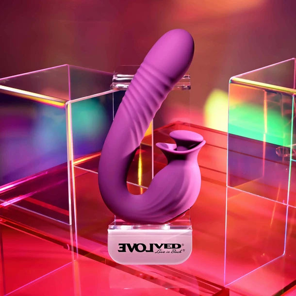Evolved Deep Ecstasy Thrusting & Rotating Clitoral Vibrator