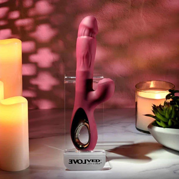 Evolved Bursting with Pleasure Inflatable Dual-Stimulation Vibrator
