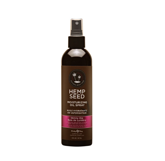 Earthly Body Hemp Seed Moisturizing Oil Spray – Skinny Dip – 8 oz / 237 ml
