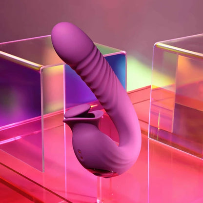 Evolved Deep Ecstasy Thrusting & Rotating Clitoral Vibrator