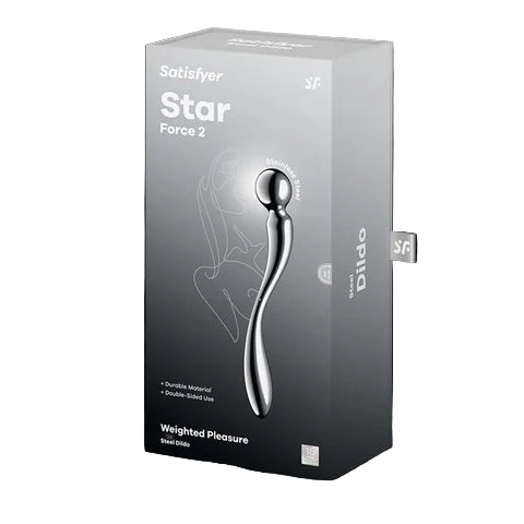 Satisfyer Star Force 2 stainless steel G-spot wand with sphere-shaped shaf