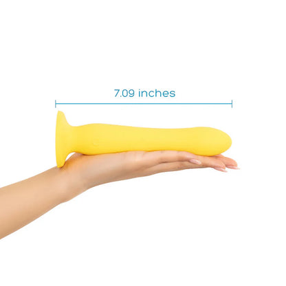 plusOne Luxe Ripple Multi-Vibe suction cup dildo made from body-safe silicone