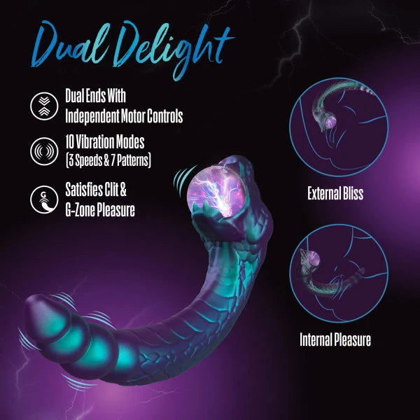 Blush Temptasia Rattle Snake Dual-Motor Pulse Vibrator