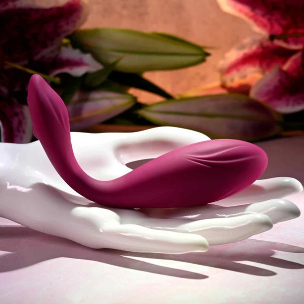 Evolved Cherry Pose Remote-Controlled Dual-Motor Vibrator