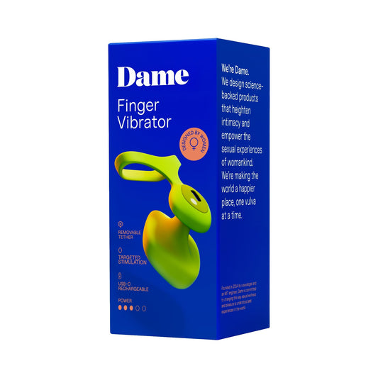 Dame Fin Citrus 2.0 USB-C Rechargeable Finger Vibrator
