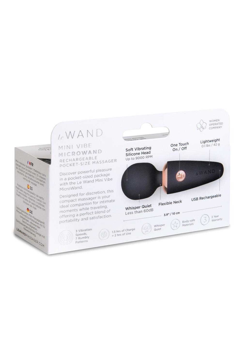 Le Wand Mini Vibe MicroWand Rechargeable Wand Massager