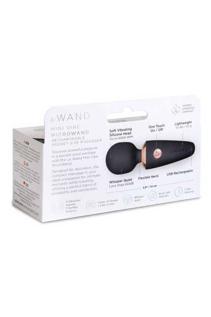 Le Wand Mini Vibe MicroWand Rechargeable Wand Massager