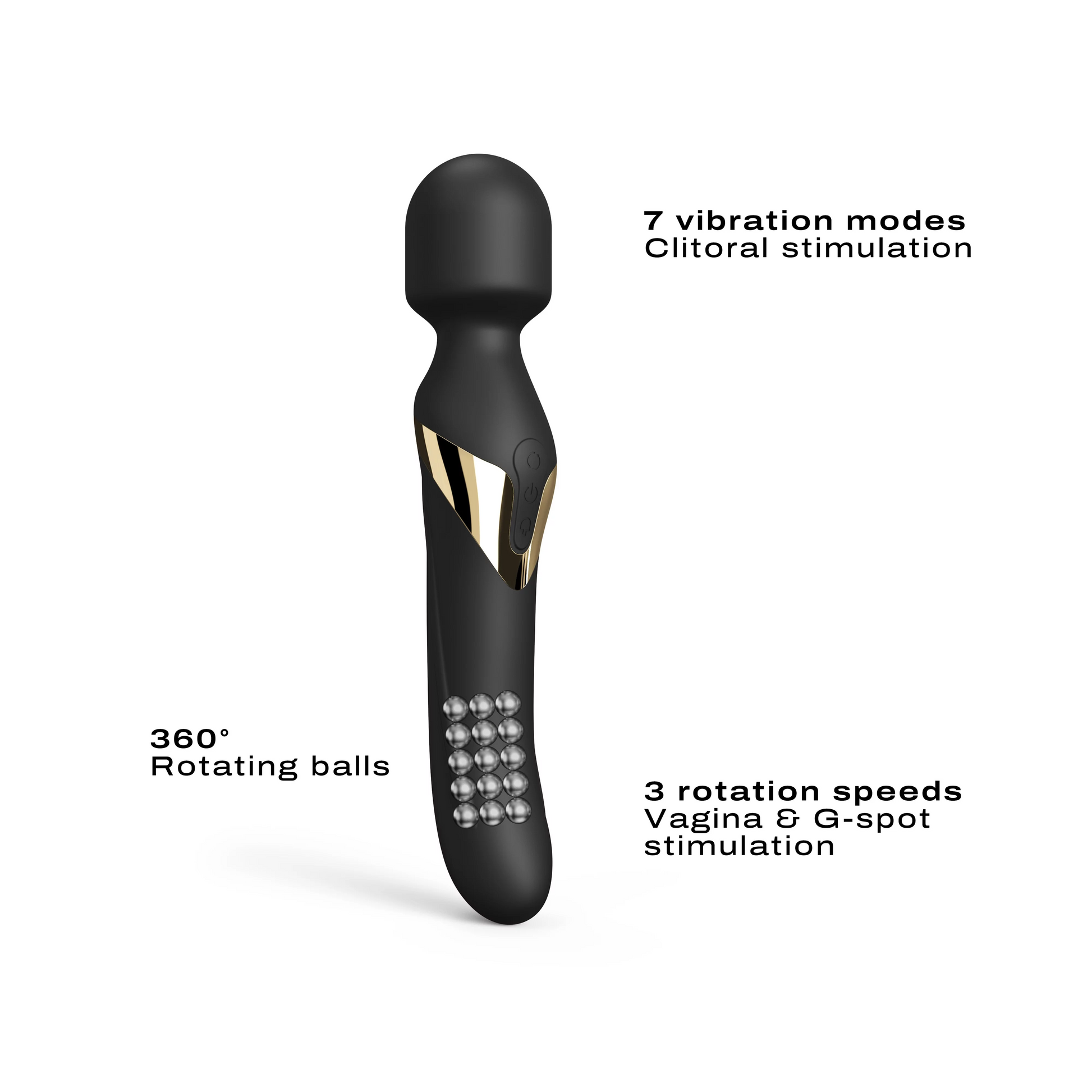 Dorcel Dual Orgasms Gold Wand Massager 