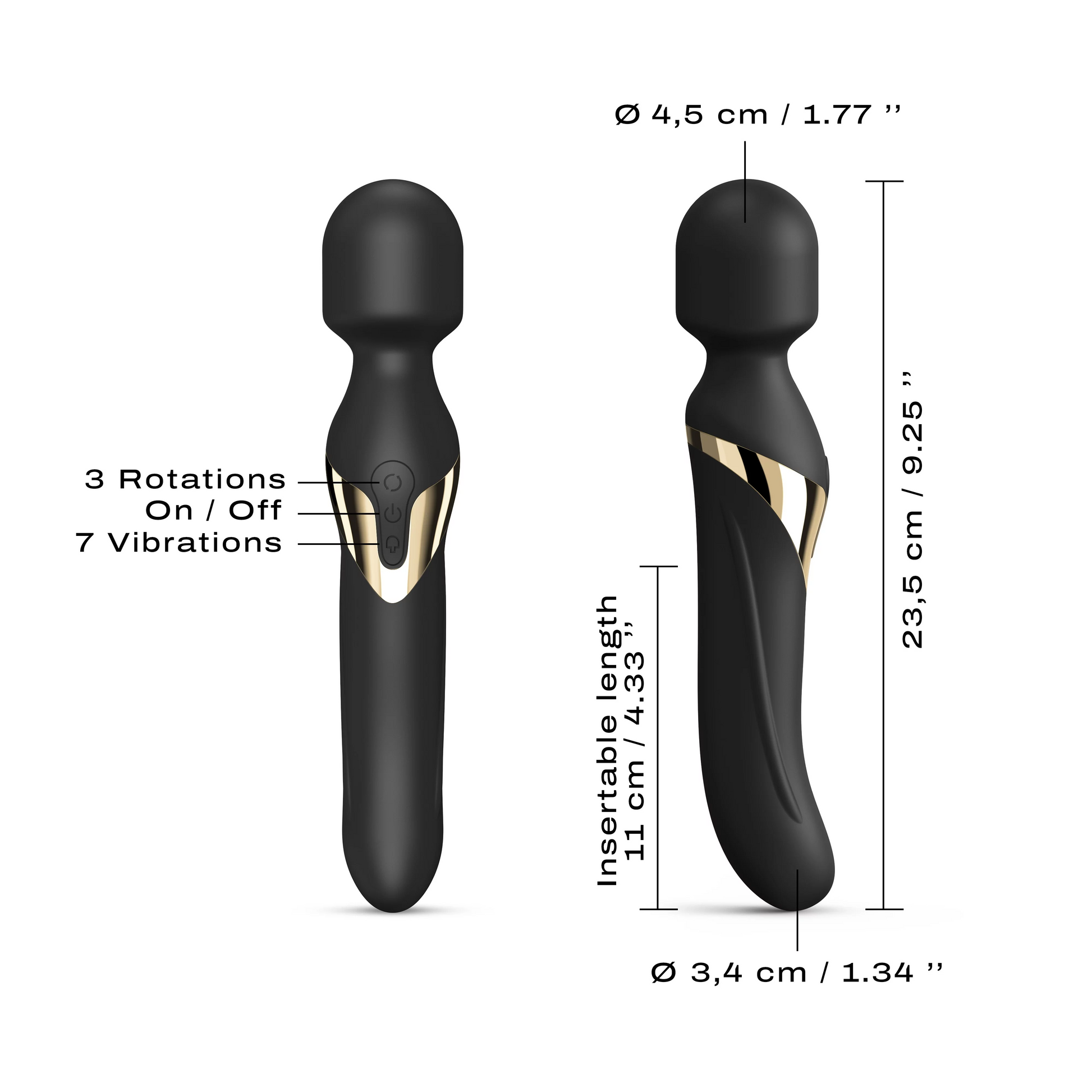 Dorcel Dual Orgasms Gold Wand Massager 