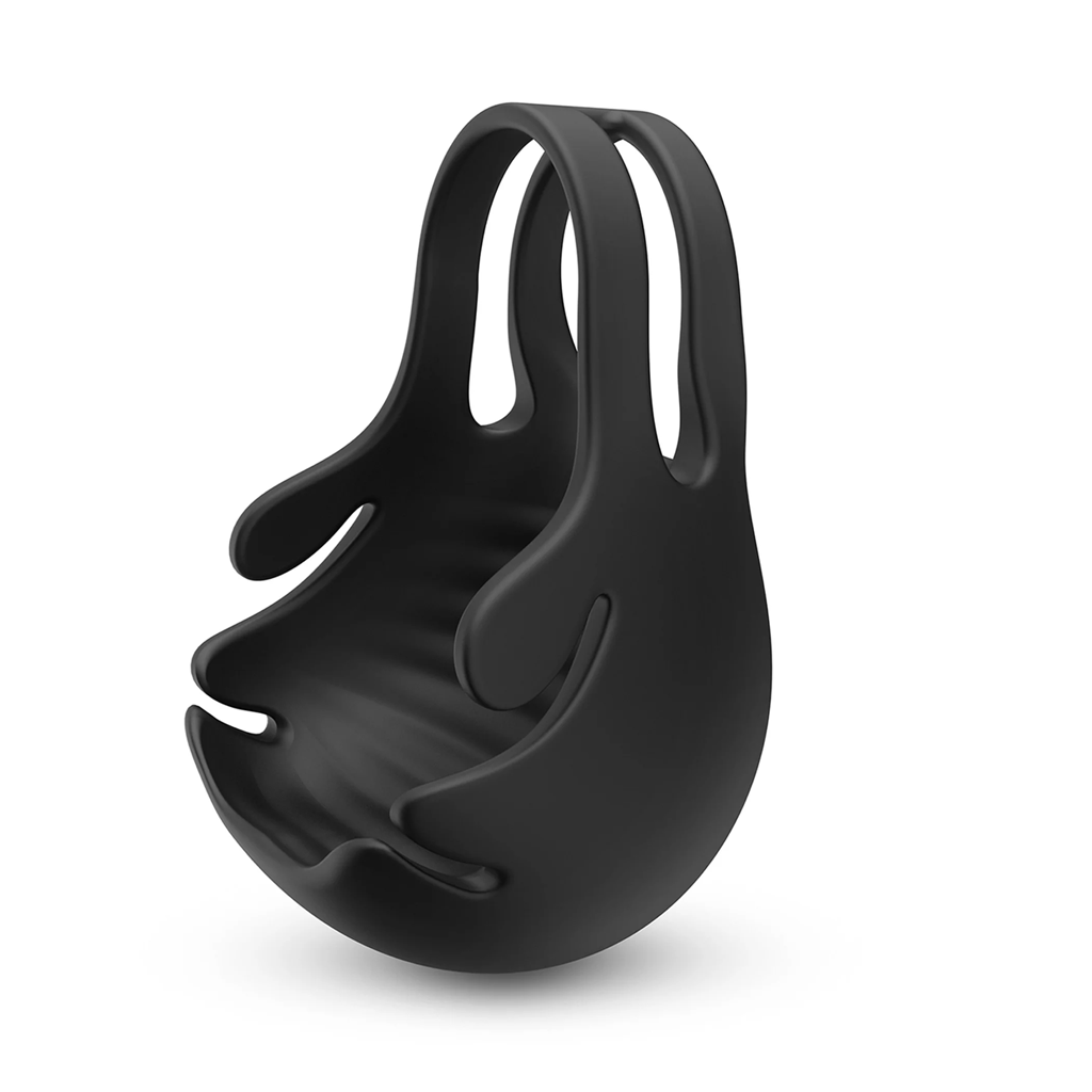 Vibrating dual ring stimulator for testicles, shaft, and perineum