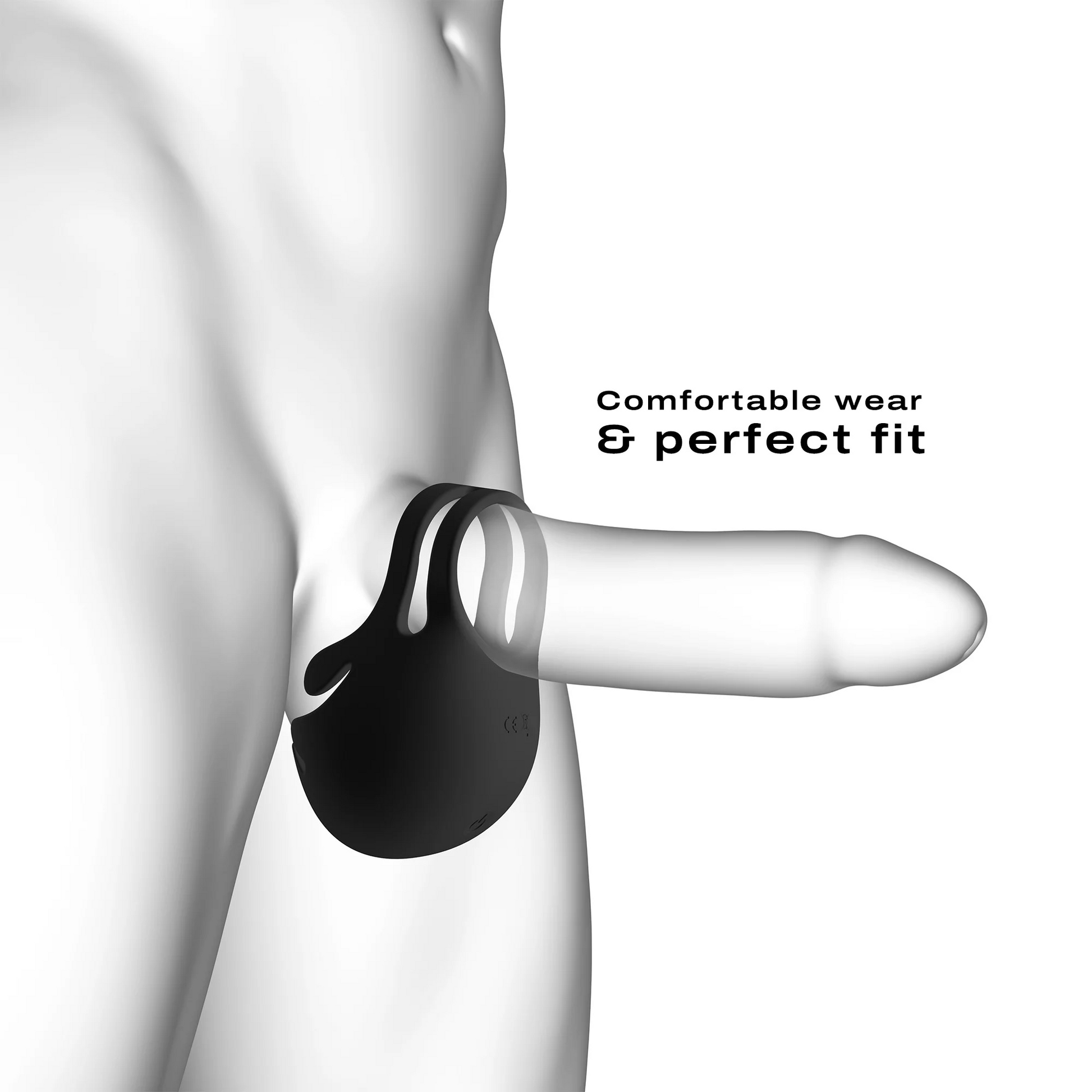 Waterproof vibrating ring for erection support and couple stimulation
