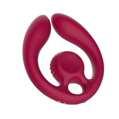 SVibe Snail GIZI Duo Couples Stimulator - Burgundy