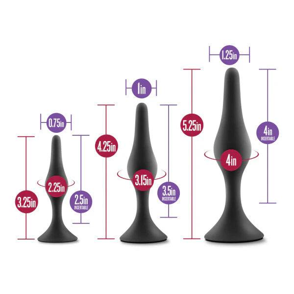 Luxe Beginner Plug Kit Silicone Set – 3 Sizes