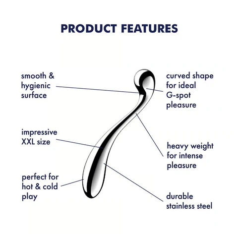 Satisfyer Star Force 4 XXL stainless steel spherical G-spot dildo