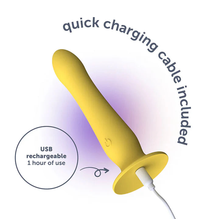 plusOne Luxe Ripple Multi-Vibe suction cup dildo made from body-safe silicone