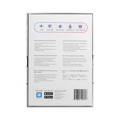 Lovense Hush 2 1 inch app-controlled vibrating butt plug made from body-safe silicone